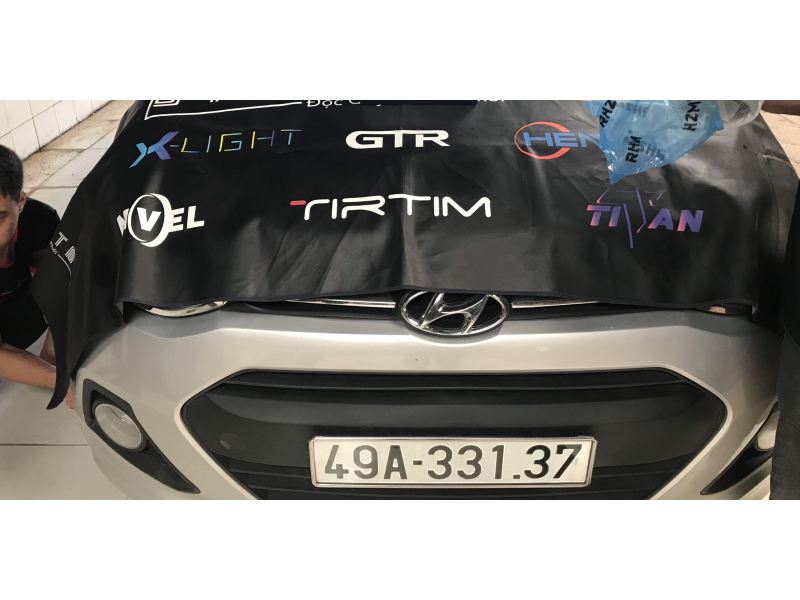 Độ đèn nâng cấp ánh sáng Bi Led Premium xe Huyndai I10