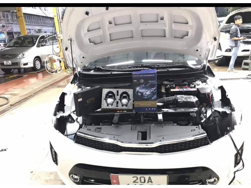 Độ đèn nâng cấp ánh sáng Bi Xenon GTR tăng sáng 150% xe Soluto