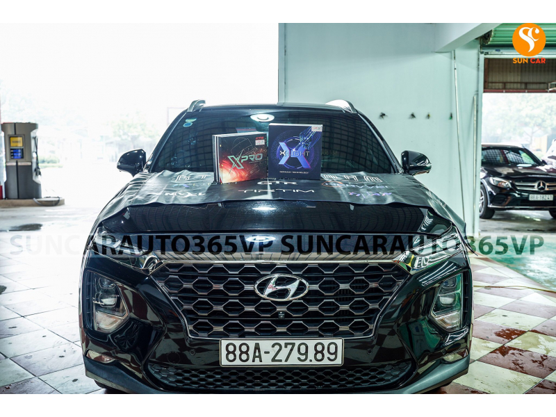 Độ đèn nâng cấp ánh sáng Bi led GTR G-Led X Pro + Bi Laser X-Light V10L Ultra xe Santafe - Vĩnh Phúc 27989