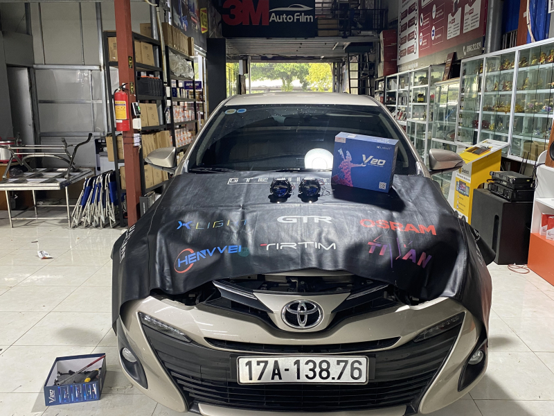 Độ đèn nâng cấp ánh sáng xe Toyota Vios ngày 13/2/22 - Bi Led