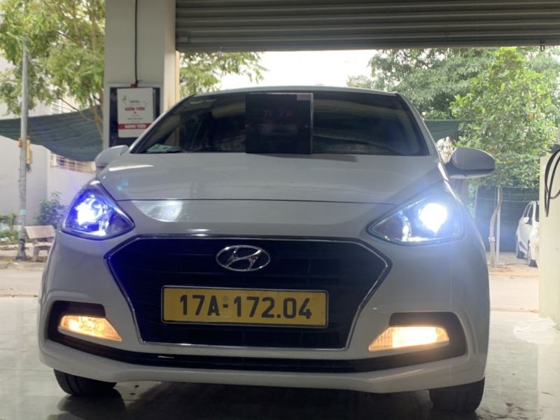 Độ đèn nâng cấp ánh sáng xe Hyundai I10 ngày 29/3/22 - Bi led