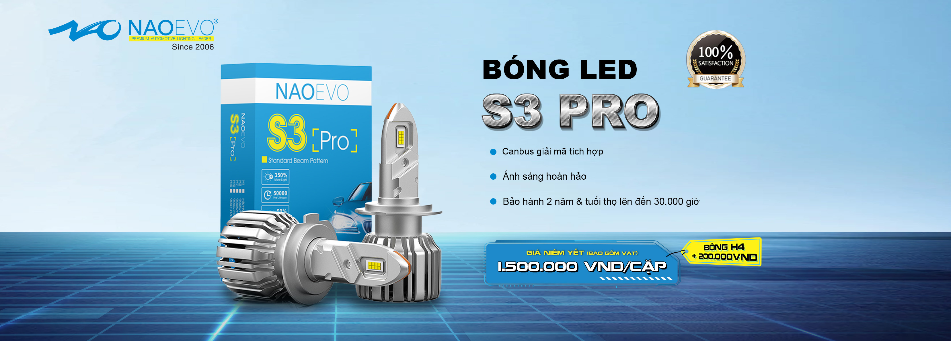 BÓNG LED NAOEVO S3 PRO