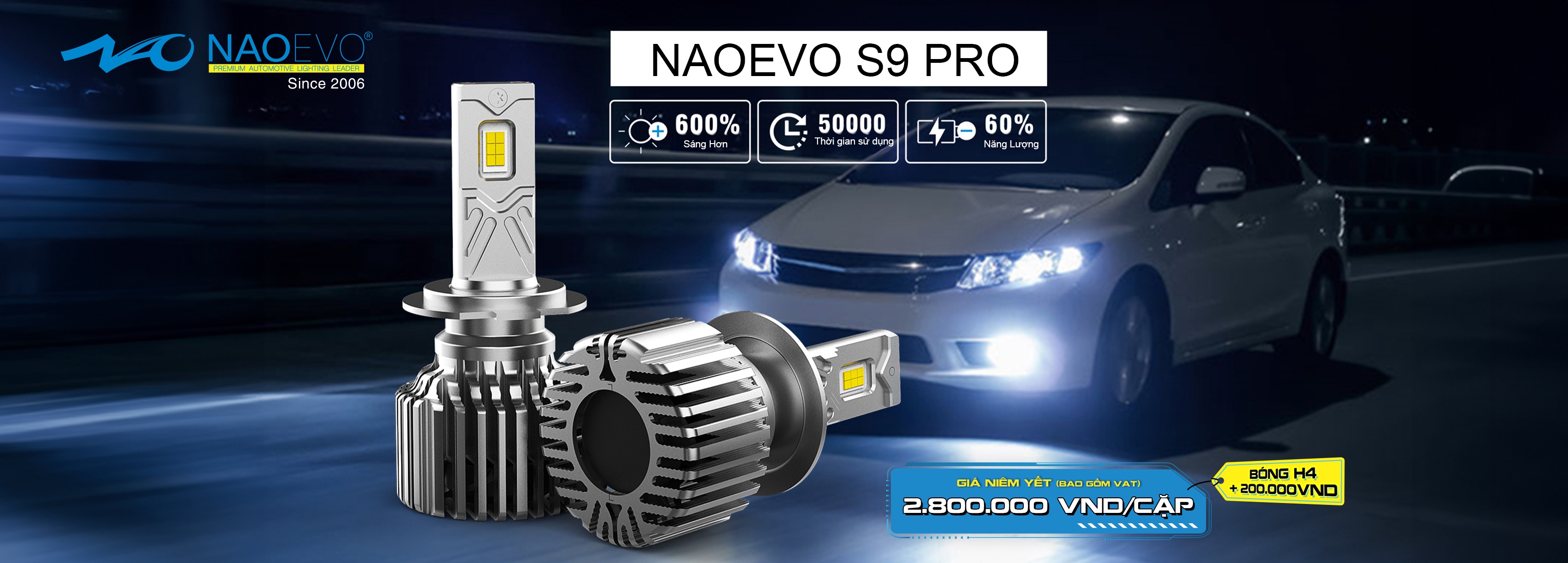 BÓNG LED NAOEVO S9 PRO