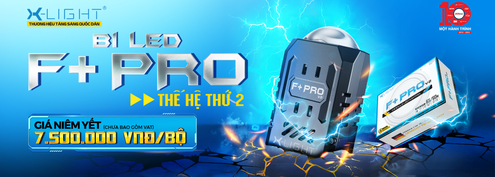 ĐÈN BI LED X-LIGHT F+ PRO - THẾ HỆ THỨ 2