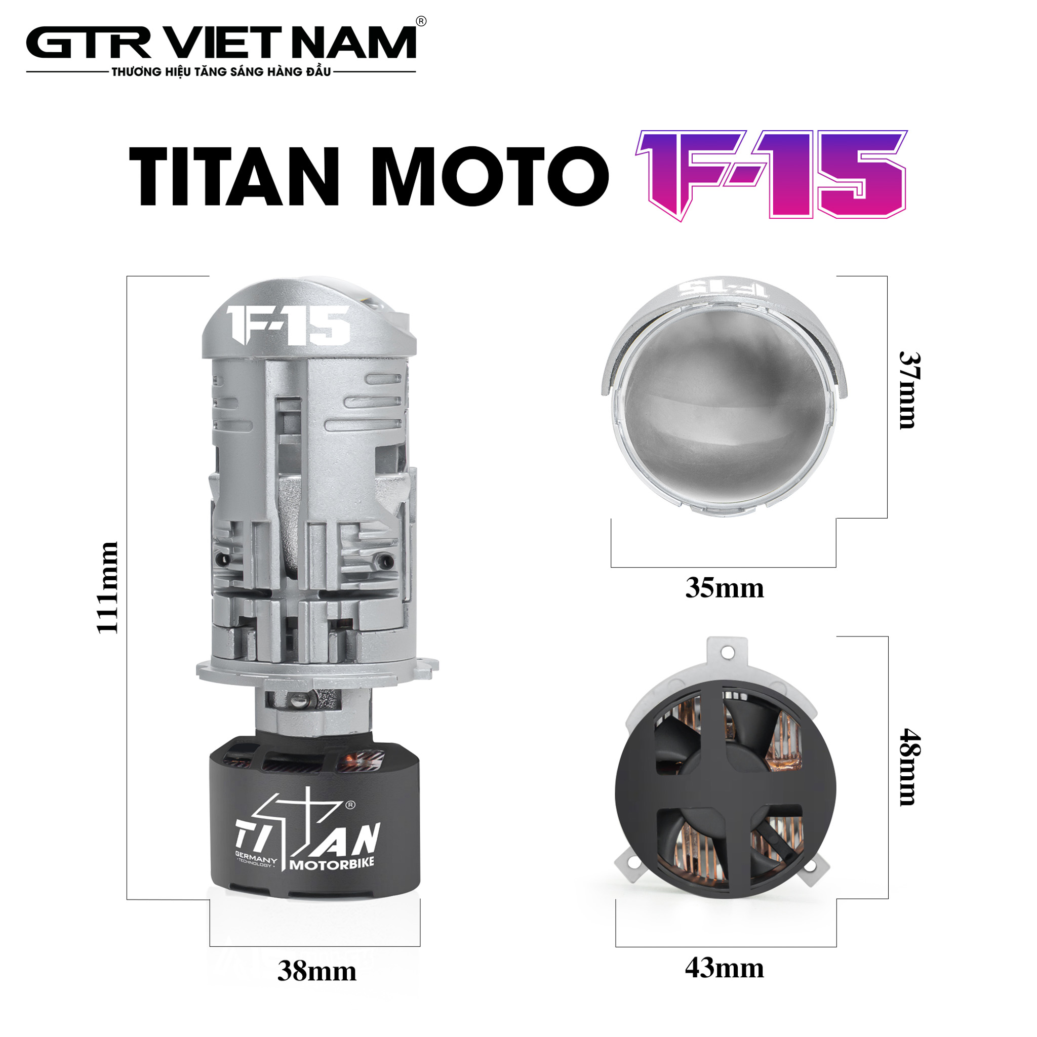 BI LED MINI TITAN MOTO F15