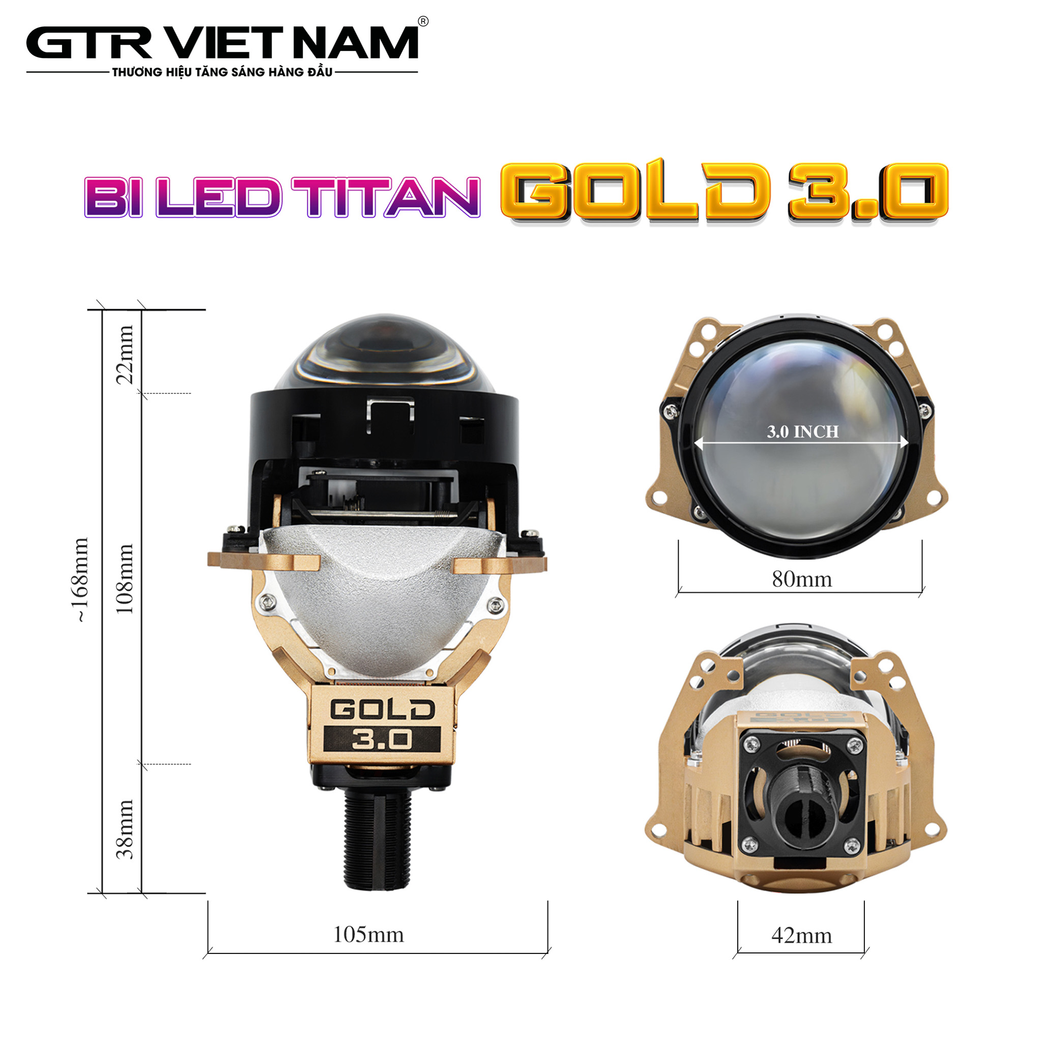 BI LED TITAN GOLD 3.0