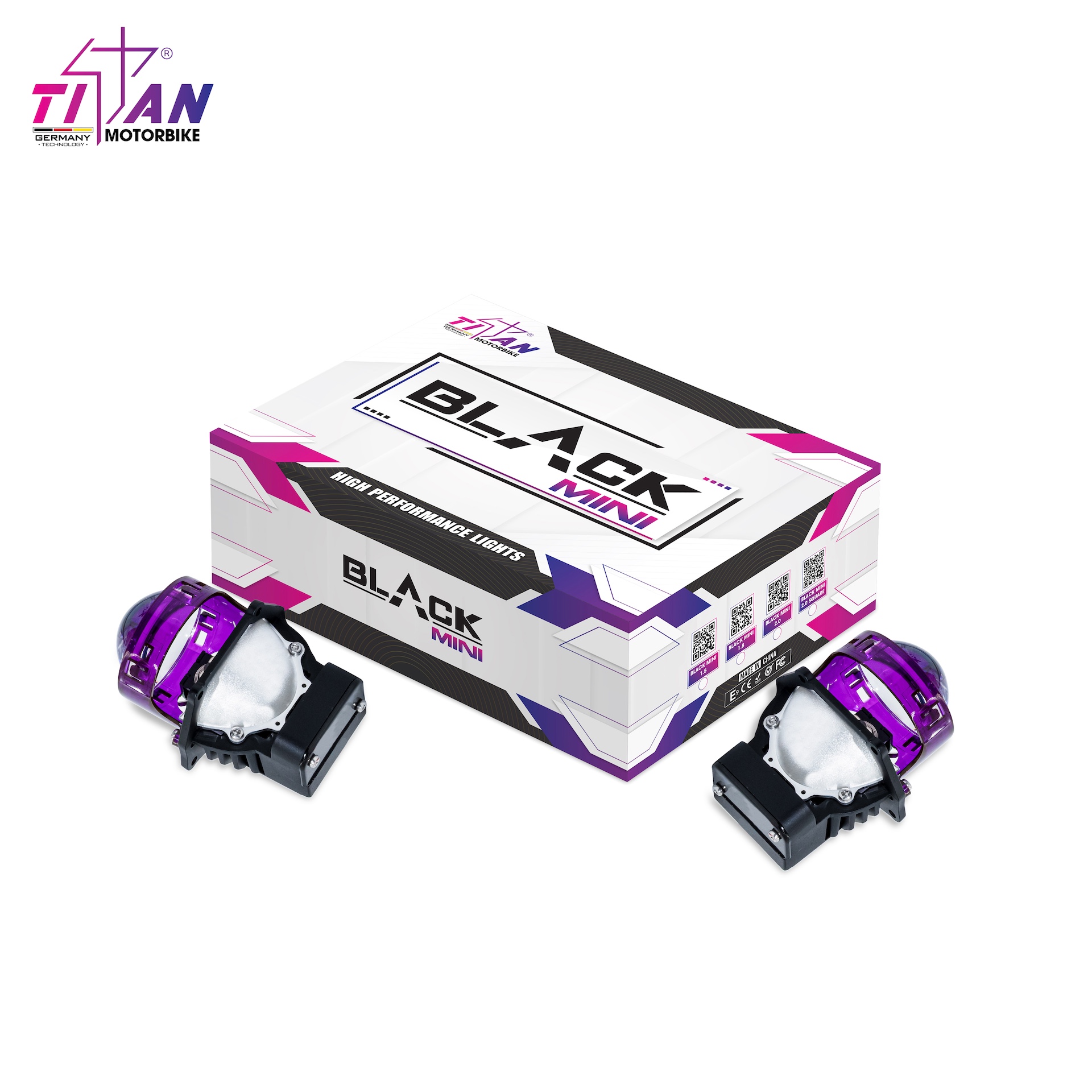 BI LED TITAN MOTO BLACK MINI 2.0 INCH