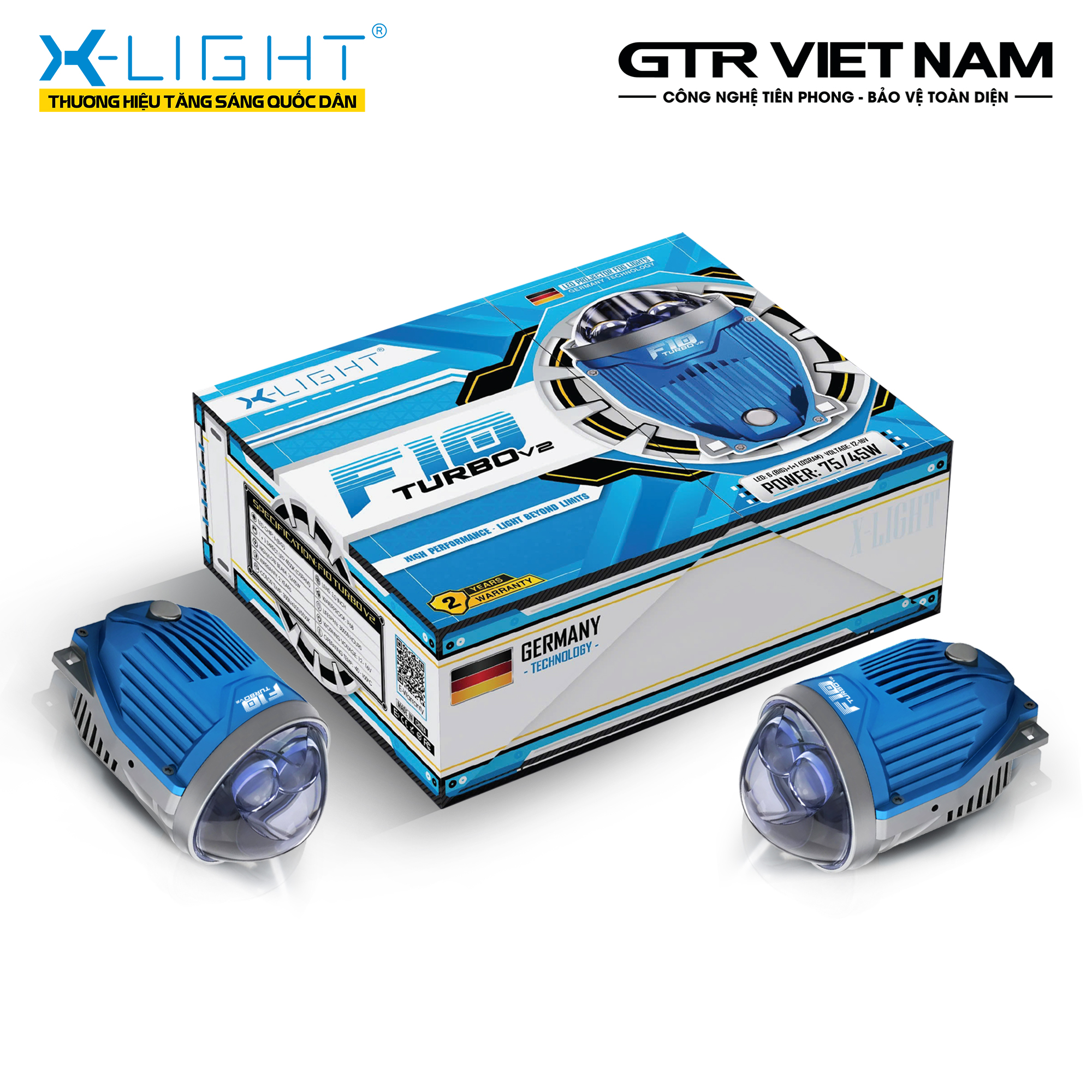 ĐÈN BI GẦM X-LIGHT F10 TURBO V2