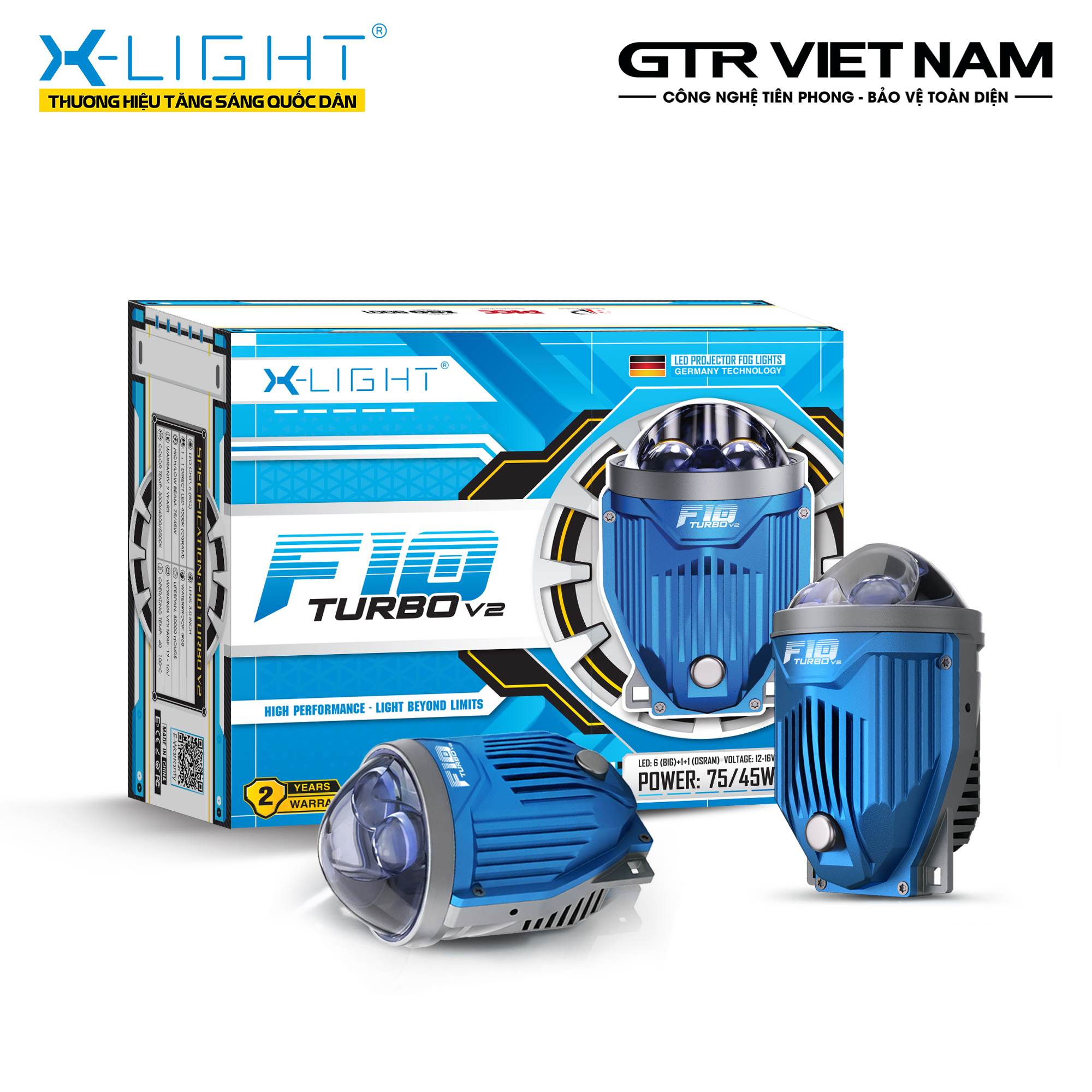 ĐÈN BI GẦM X-LIGHT F10 TURBO V2