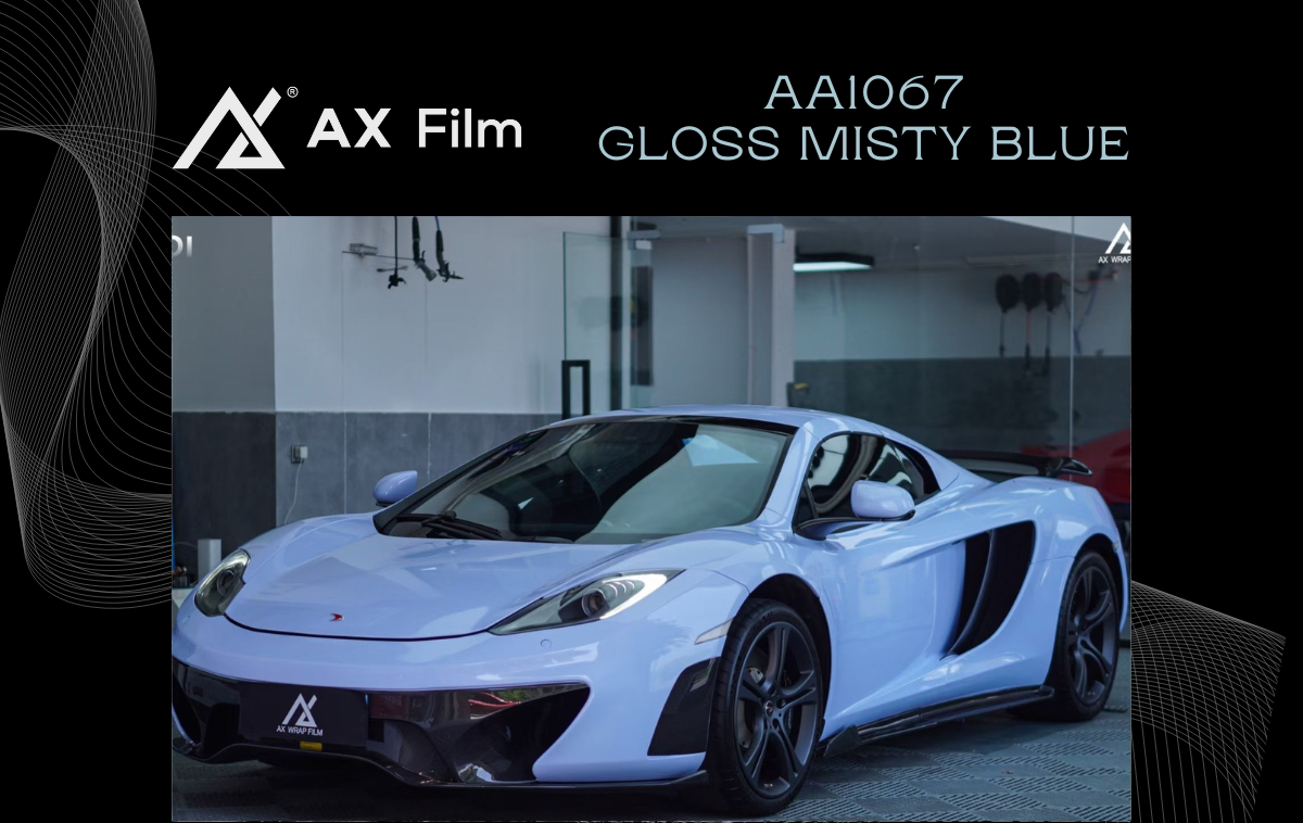 AX WRAP FILM GLOSS MISTY BLUE – XANH SƯƠNG BÓNG MCLAREN