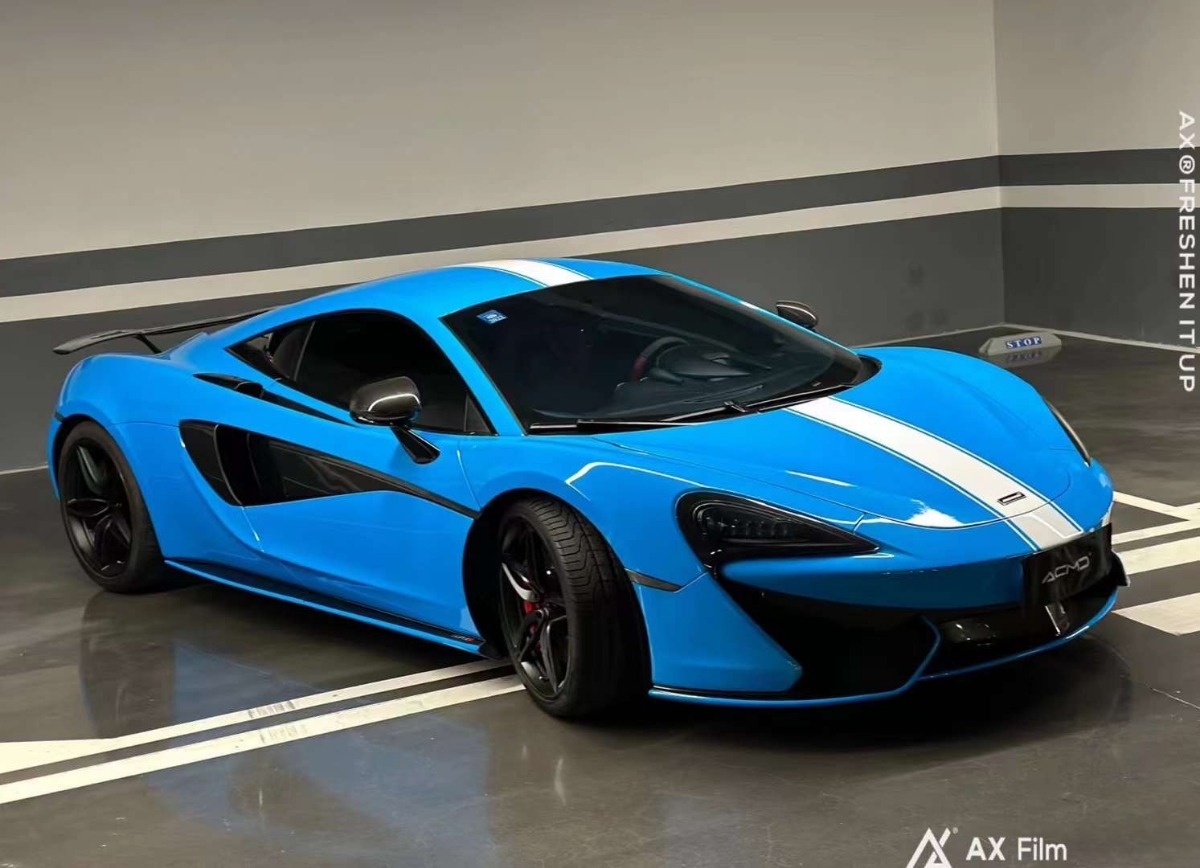 AX WRAP FILM GLOSS SKY BLUE – XANH BẦU TRỜI BÓNG MCLAREN 570S