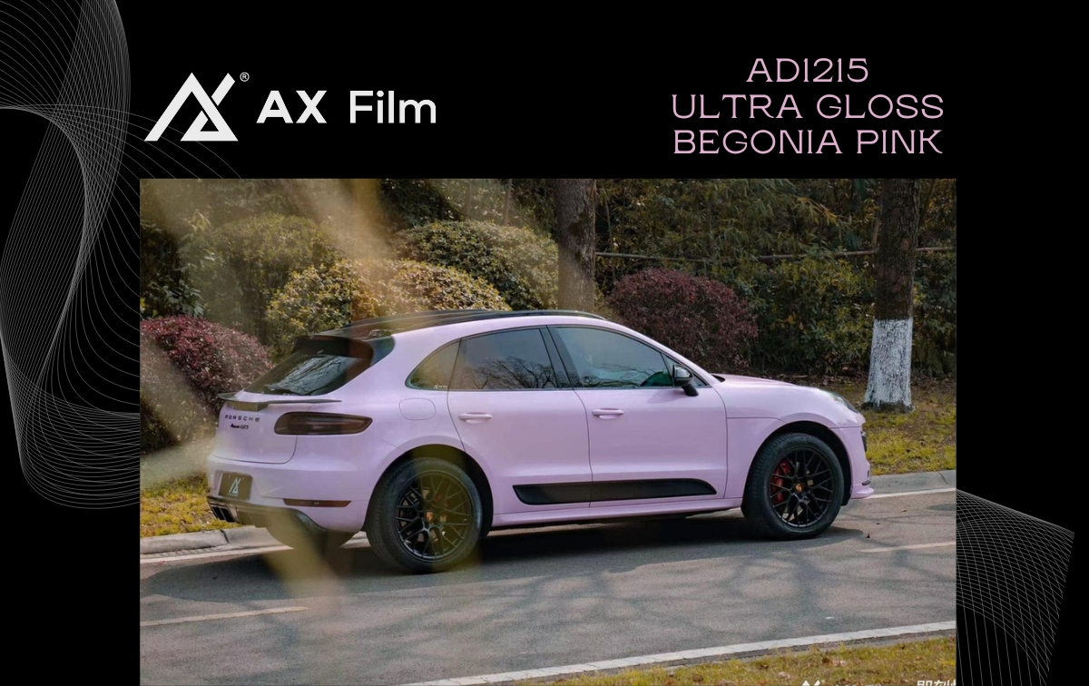 AX WRAP FILM ULTRA GLOSS BEGONIA PINK – HỒNG THU HẢI ĐƯỜNG SIÊU BÓNG PORSCHE MACAN GTS