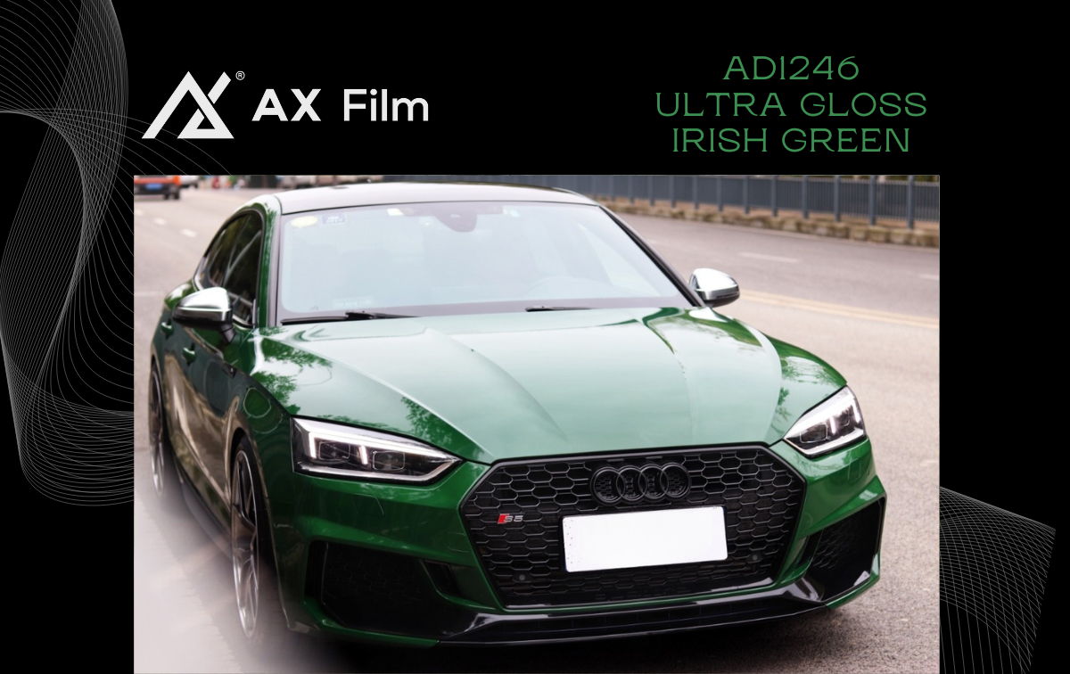 AX PPF/WRAP FILM ULTRA GLOSS IRISH GREEN – XANH AILEN SIÊU BÓNG AUDI S5