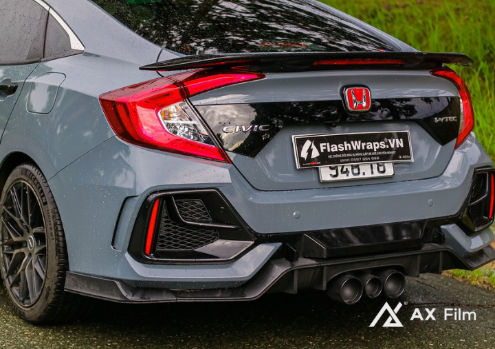 AX WRAP FILM GLOSS LIGHT CEMENT GRAY – XI MĂNG SÁNG BÓNG - HONDA CIVIC