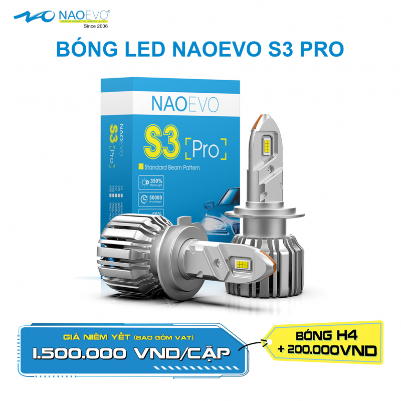 BÓNG LED NAOEVO S3 PRO