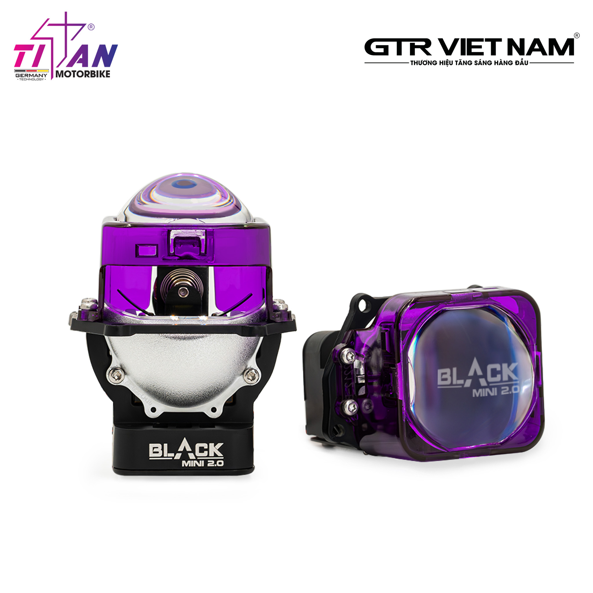 BI LED TITAN MOTO BLACK MINI 2.0 VERSION 2 SQUARE