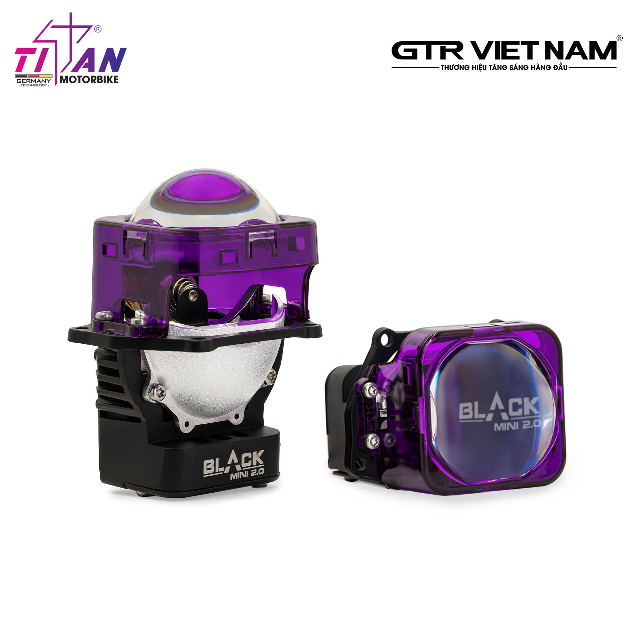 BI LED TITAN MOTO BLACK MINI 2.0 VERSION 2 SQUARE