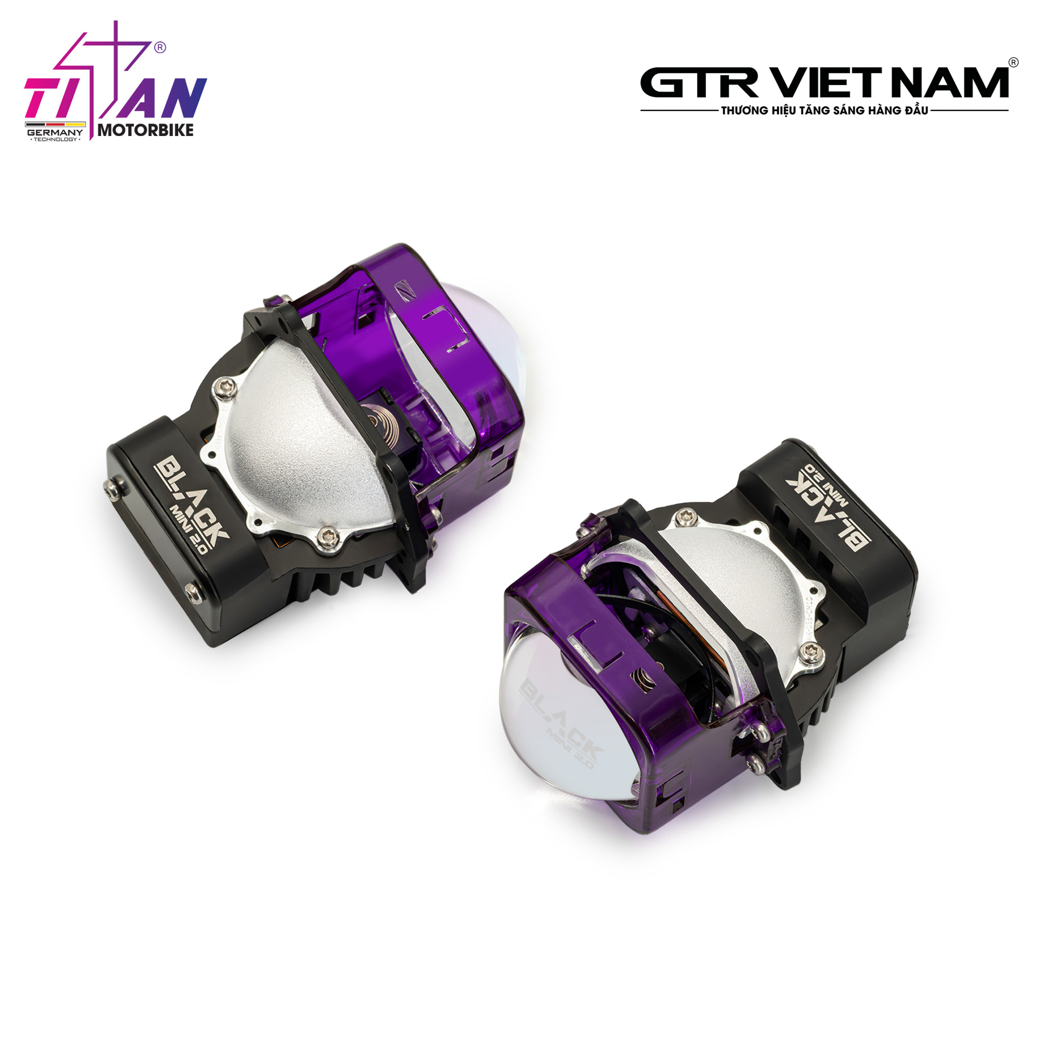 BI LED TITAN MOTO BLACK MINI 2.0 VERSION 2 SQUARE