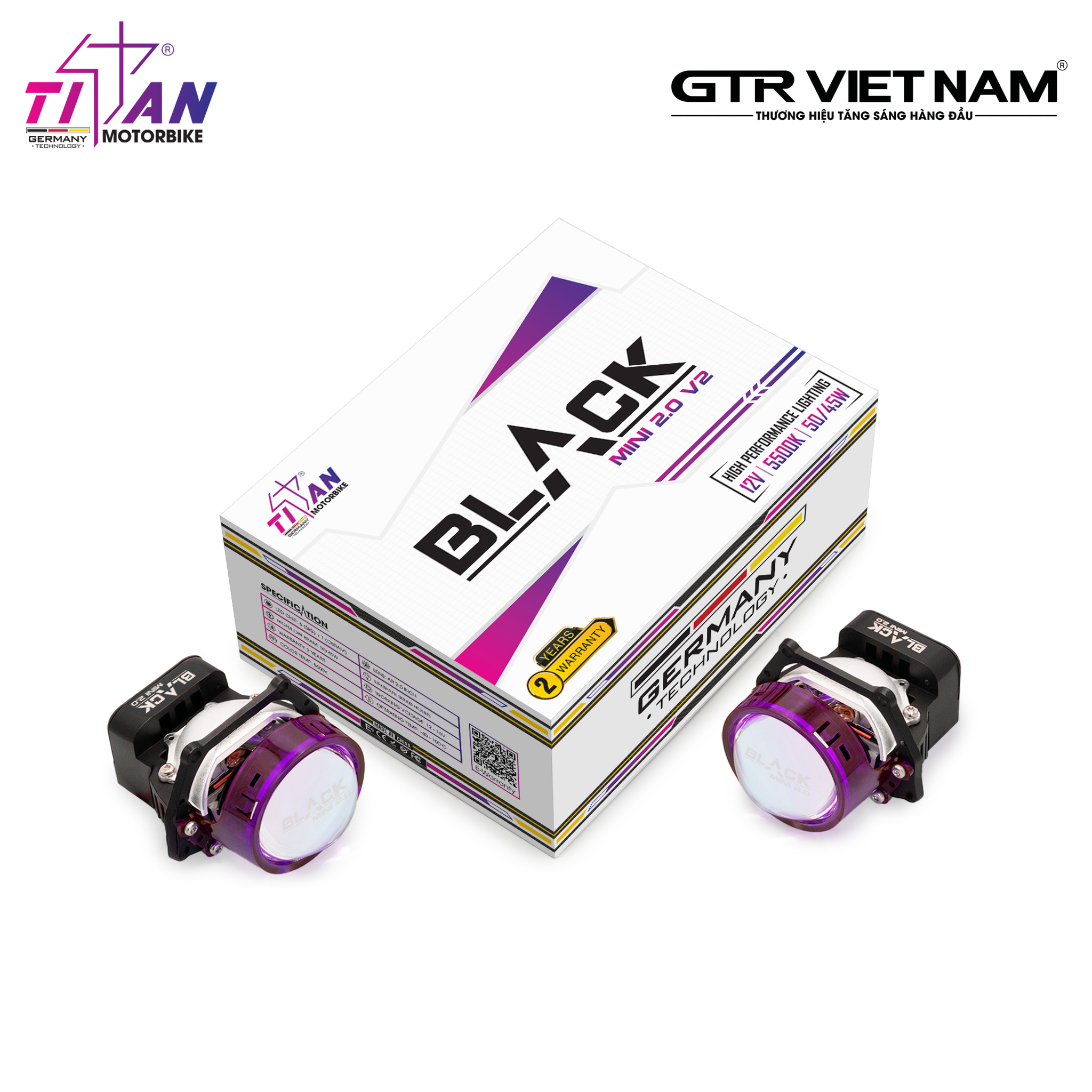 BI LED TITAN MOTO BLACK MINI 2.0 VERSION 2