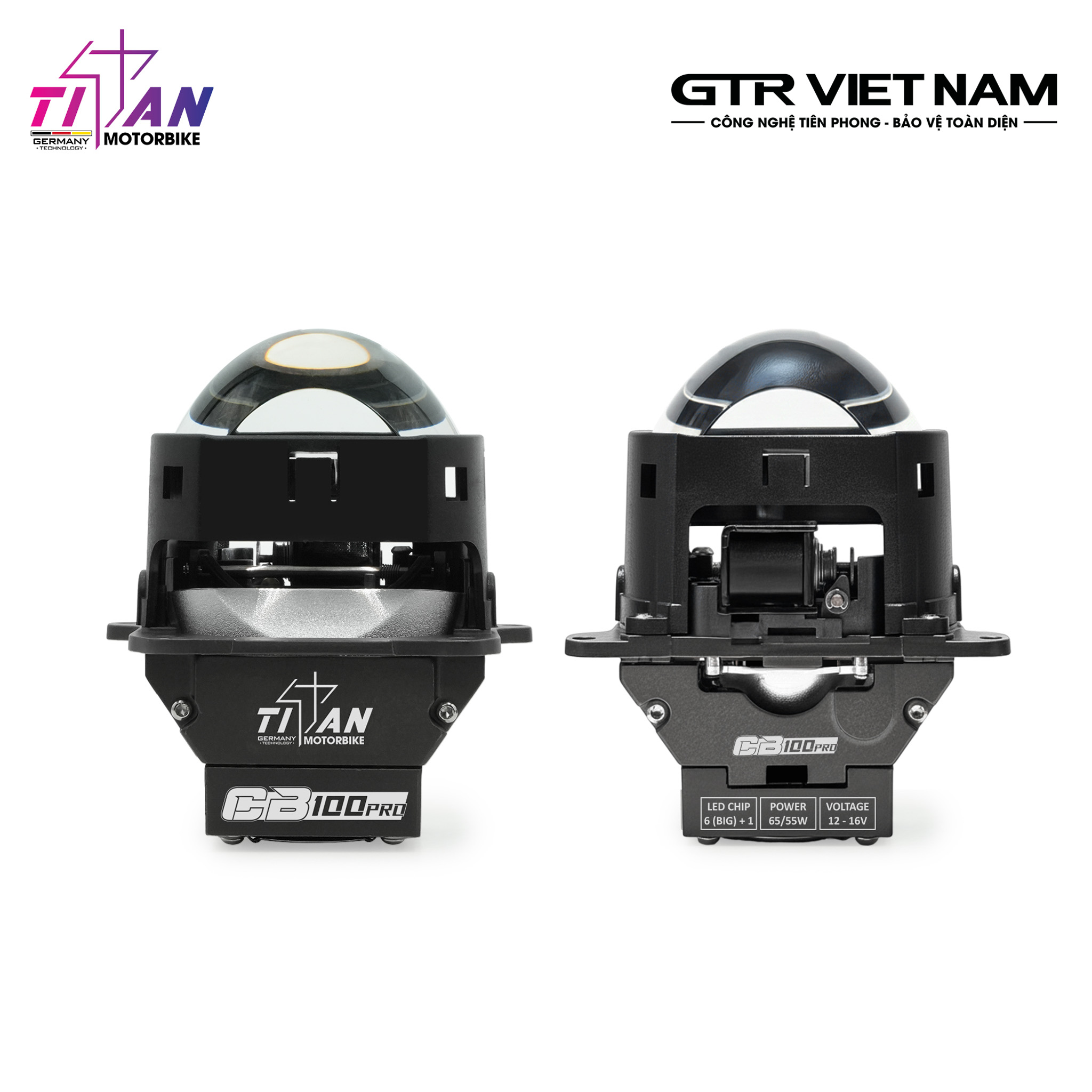 BI LED TITAN MOTO CB100 PRO SQUARE