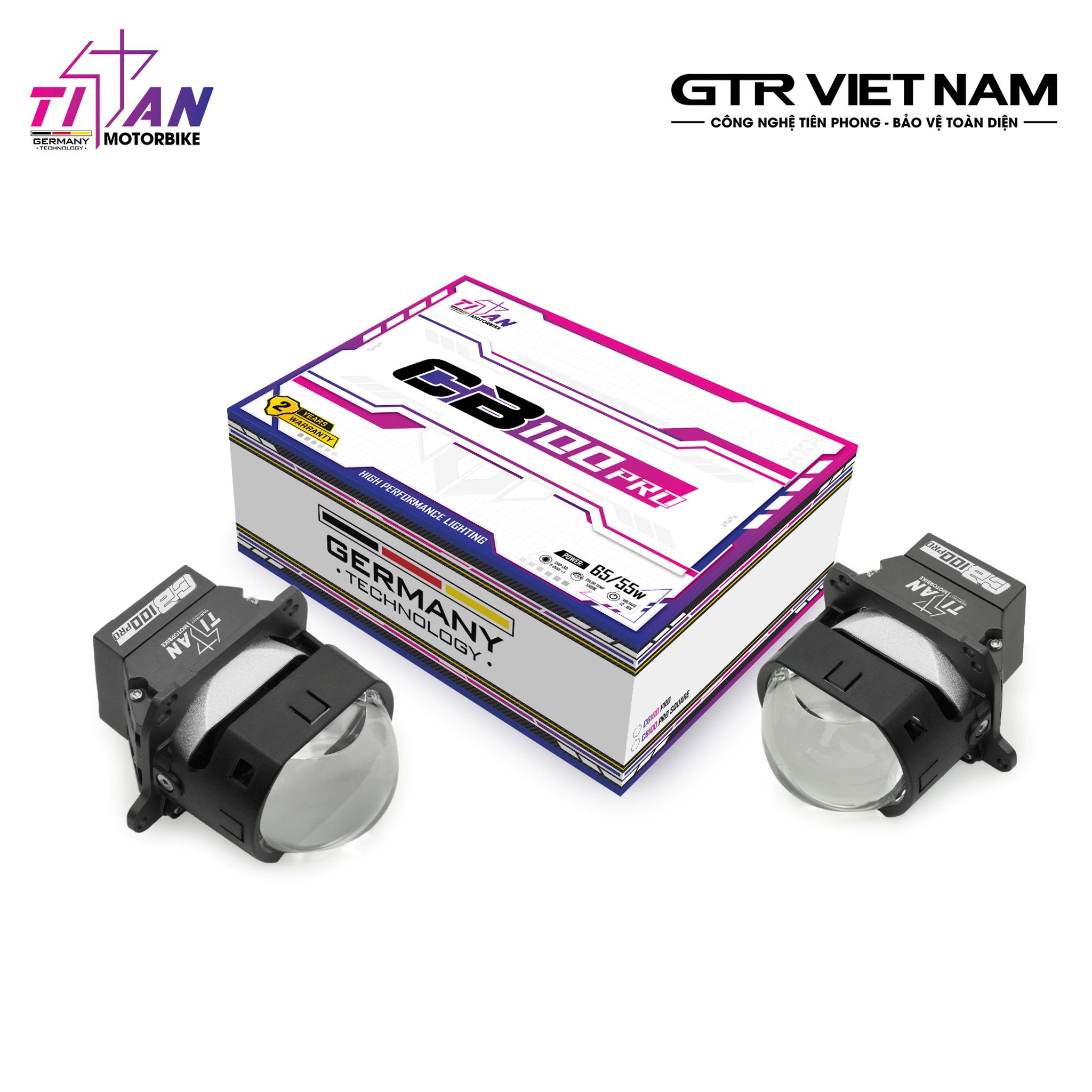 BI LED TITAN MOTO CB100 PRO SQUARE