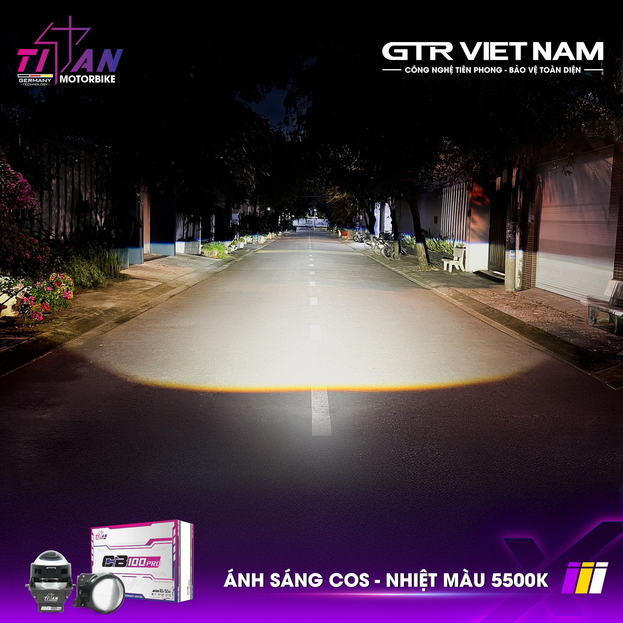 BI LED TITAN MOTO CB100 PRO