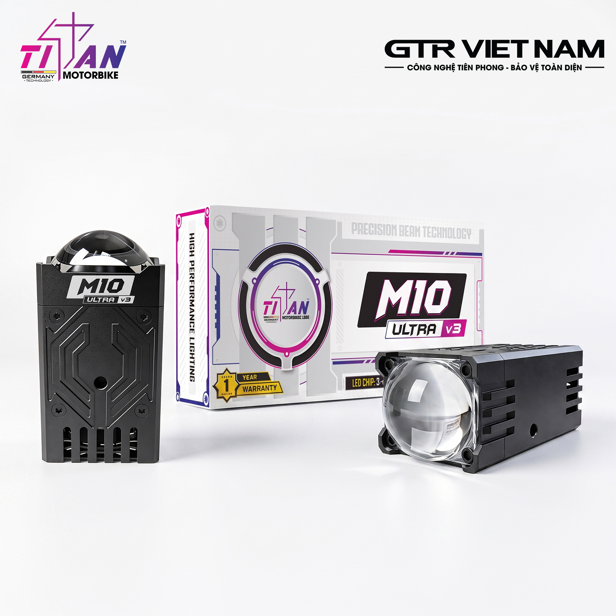 ĐÈN GẦM DẠNG RỜI TITAN MOTO M10 ULTRA V3