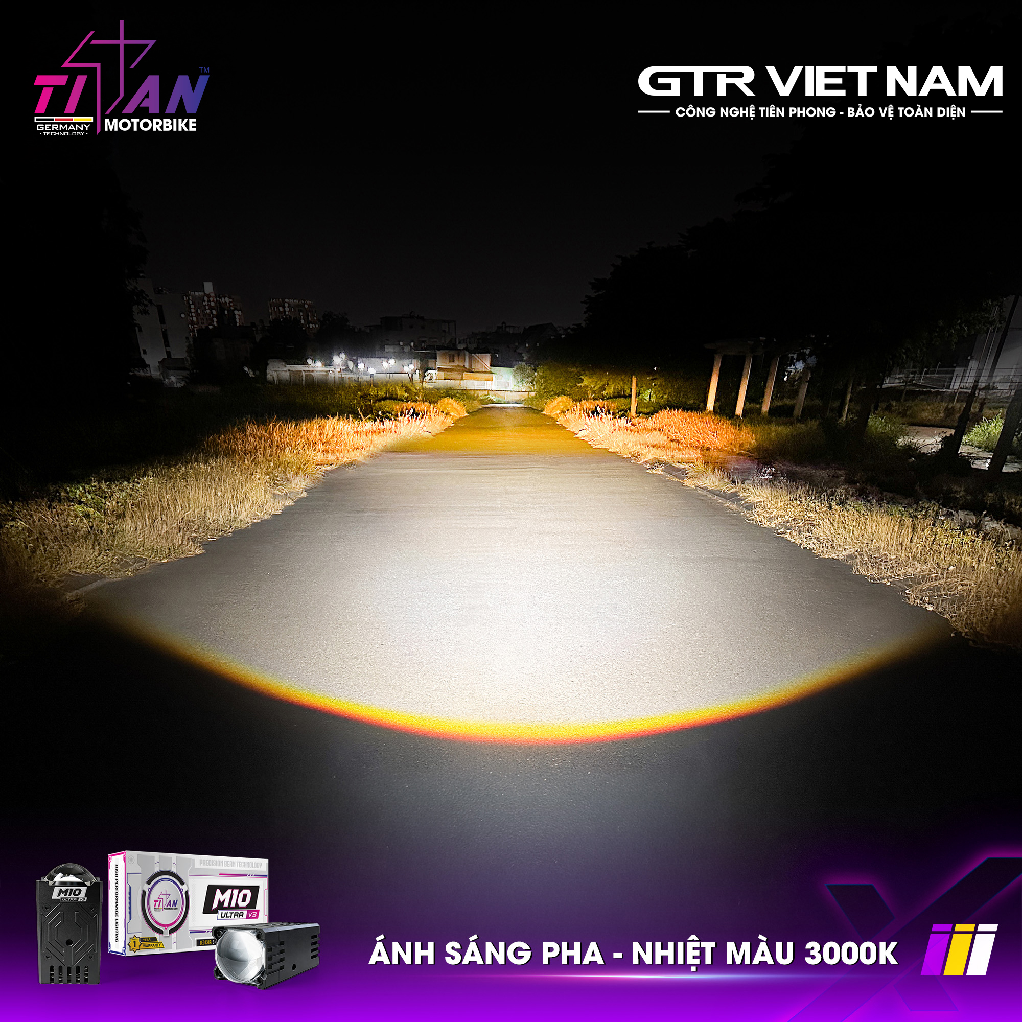 ĐÈN GẦM DẠNG RỜI TITAN MOTO M10 ULTRA V3
