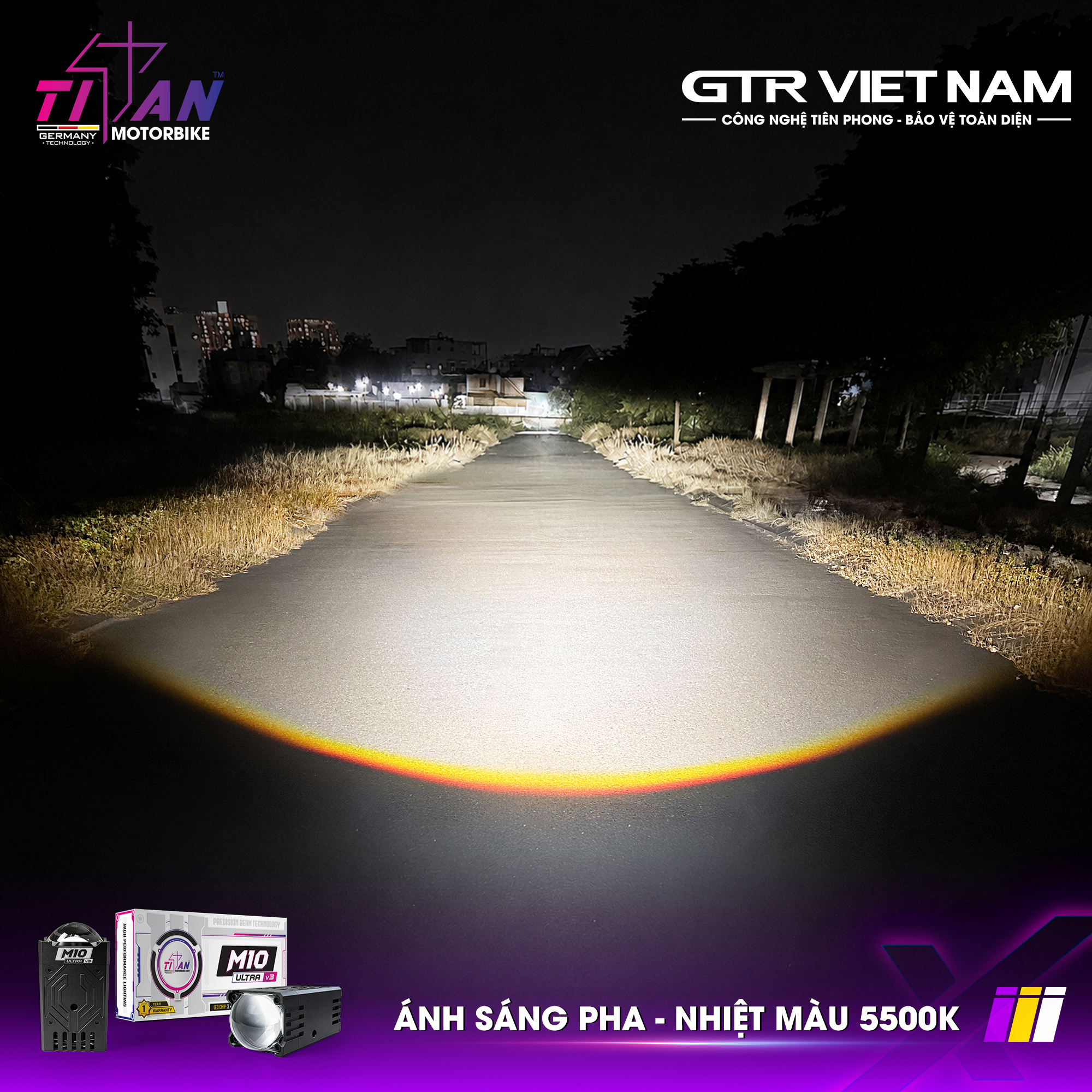 ĐÈN GẦM DẠNG RỜI TITAN MOTO M10 ULTRA V3