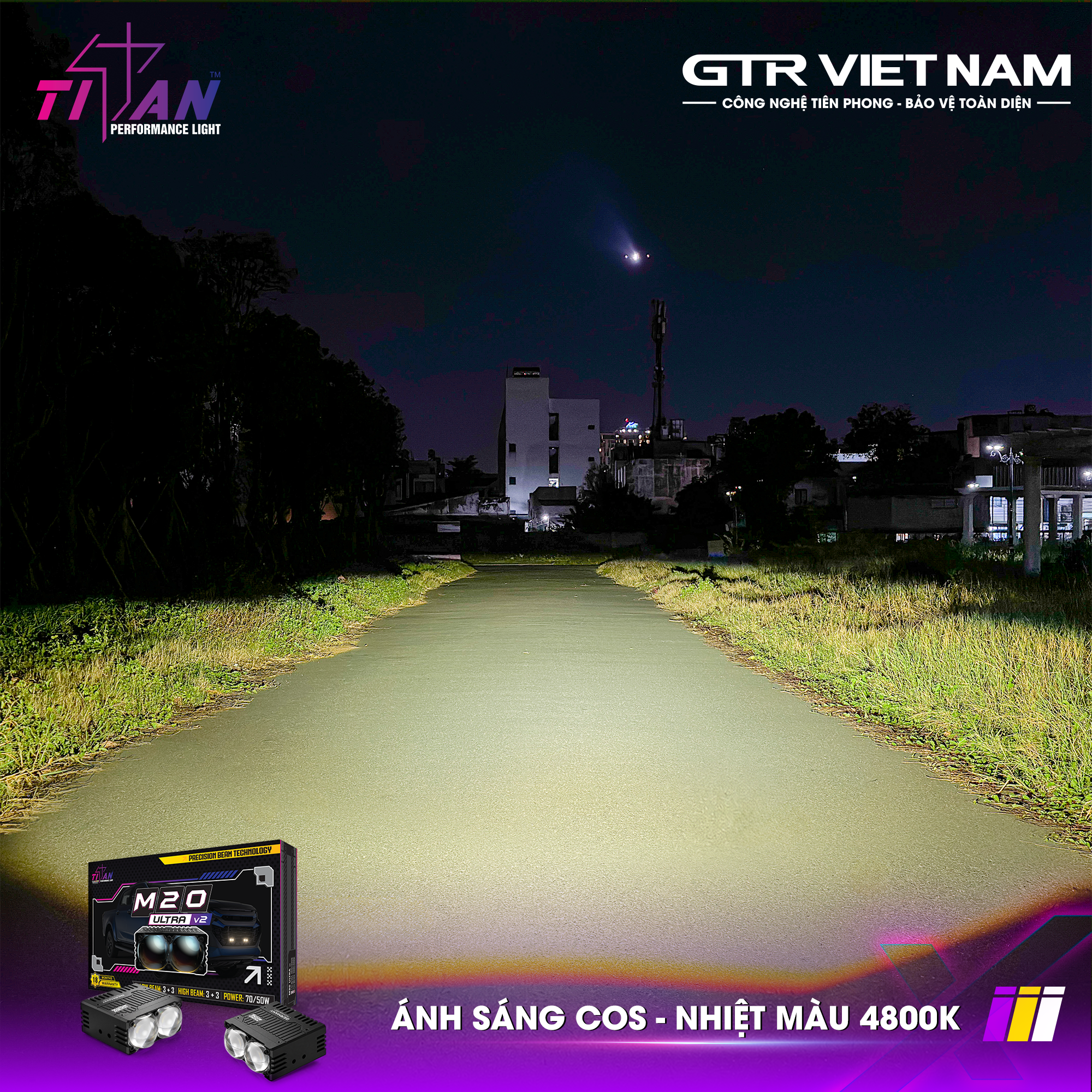 ĐÈN GẦM DẠNG RỜI TITAN MOTO M20 ULTRA V2