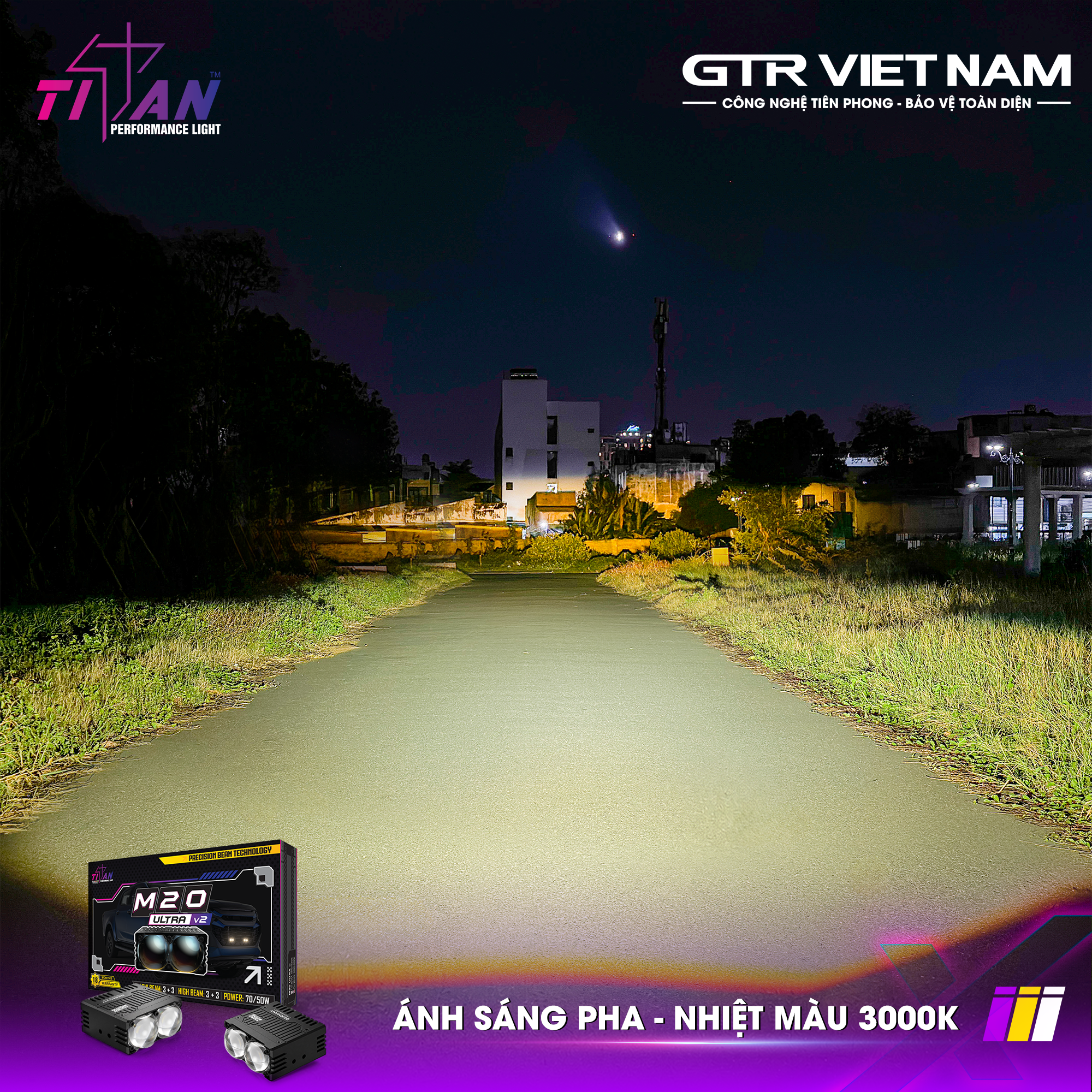 ĐÈN GẦM DẠNG RỜI TITAN MOTO M20 ULTRA V2