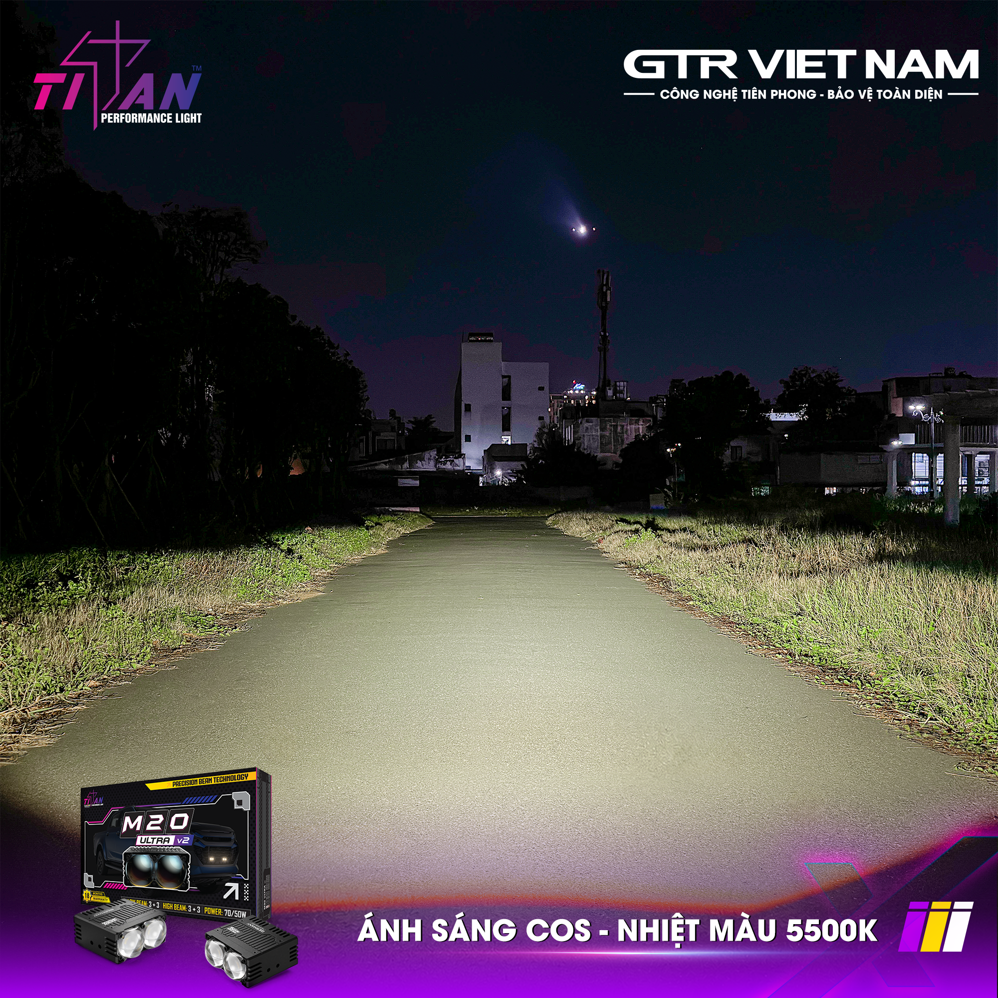 ĐÈN GẦM DẠNG RỜI TITAN MOTO M20 ULTRA V2