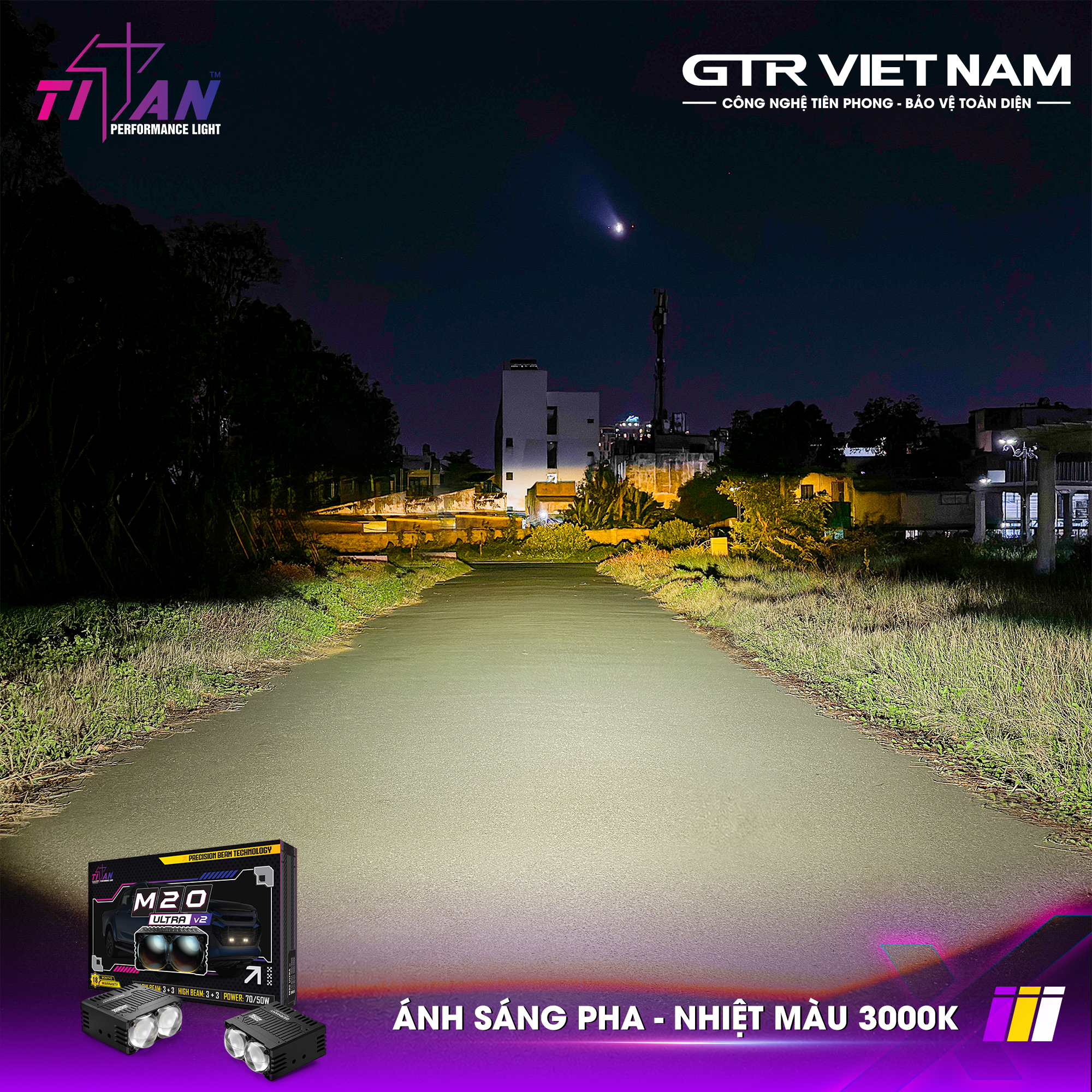 ĐÈN GẦM DẠNG RỜI TITAN MOTO M20 ULTRA V2