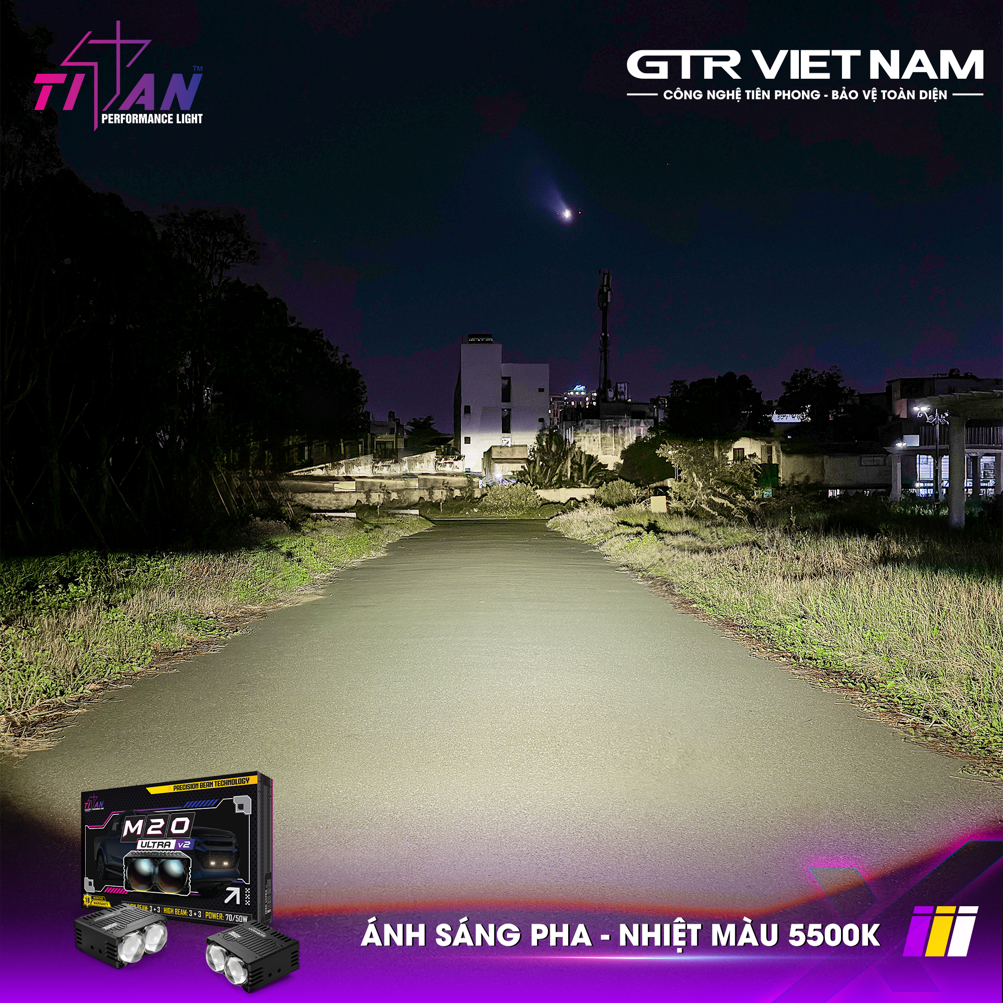 ĐÈN GẦM DẠNG RỜI TITAN MOTO M20 ULTRA V2