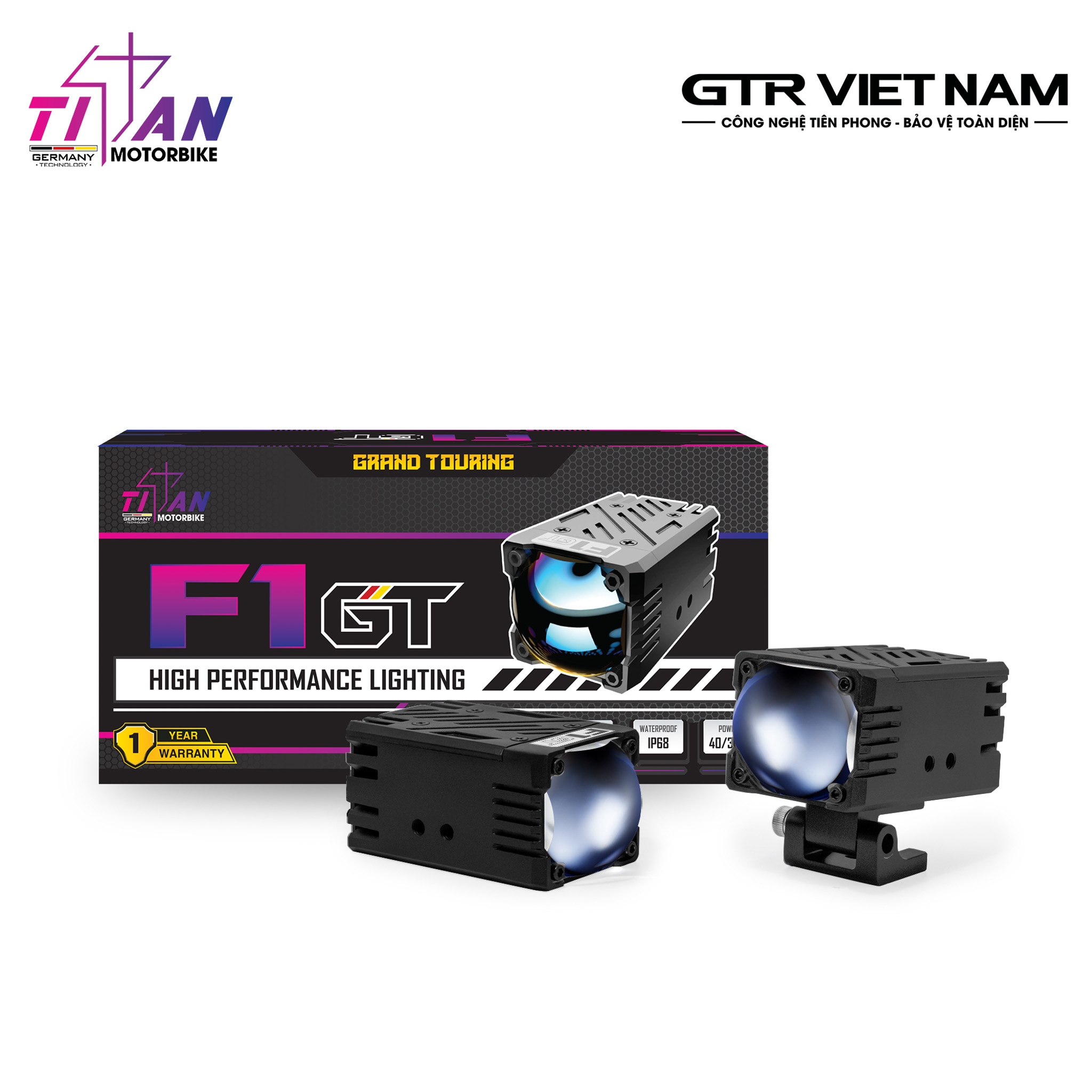 ĐÈN TRỢ SÁNG TITAN MOTO F1 GT