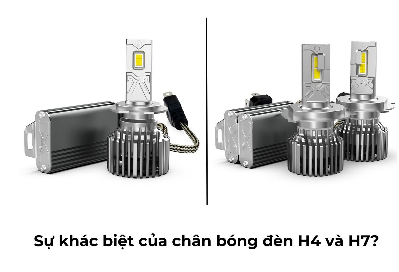 CHÂN ĐÈN H7 VÀ H4 - ĐIỂM KHÁC BIỆT BẠN CẦN NÊN BIẾT