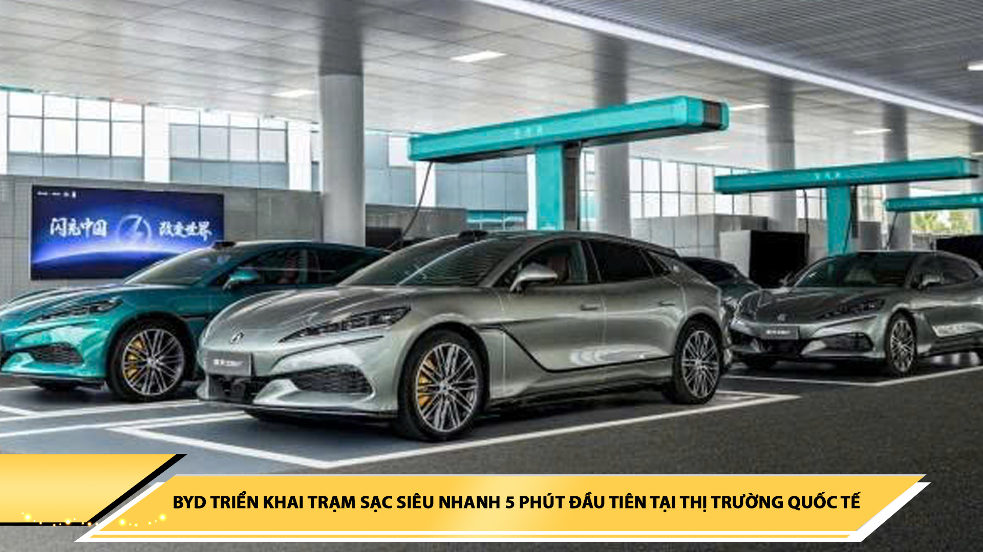BYD triển khai trạm sạc siêu nhanh 5 phút đầu tiên tại thị trường quốc tế
